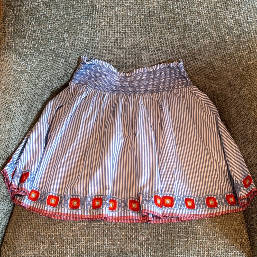 Tory Burch Embroidered Mini Skirt